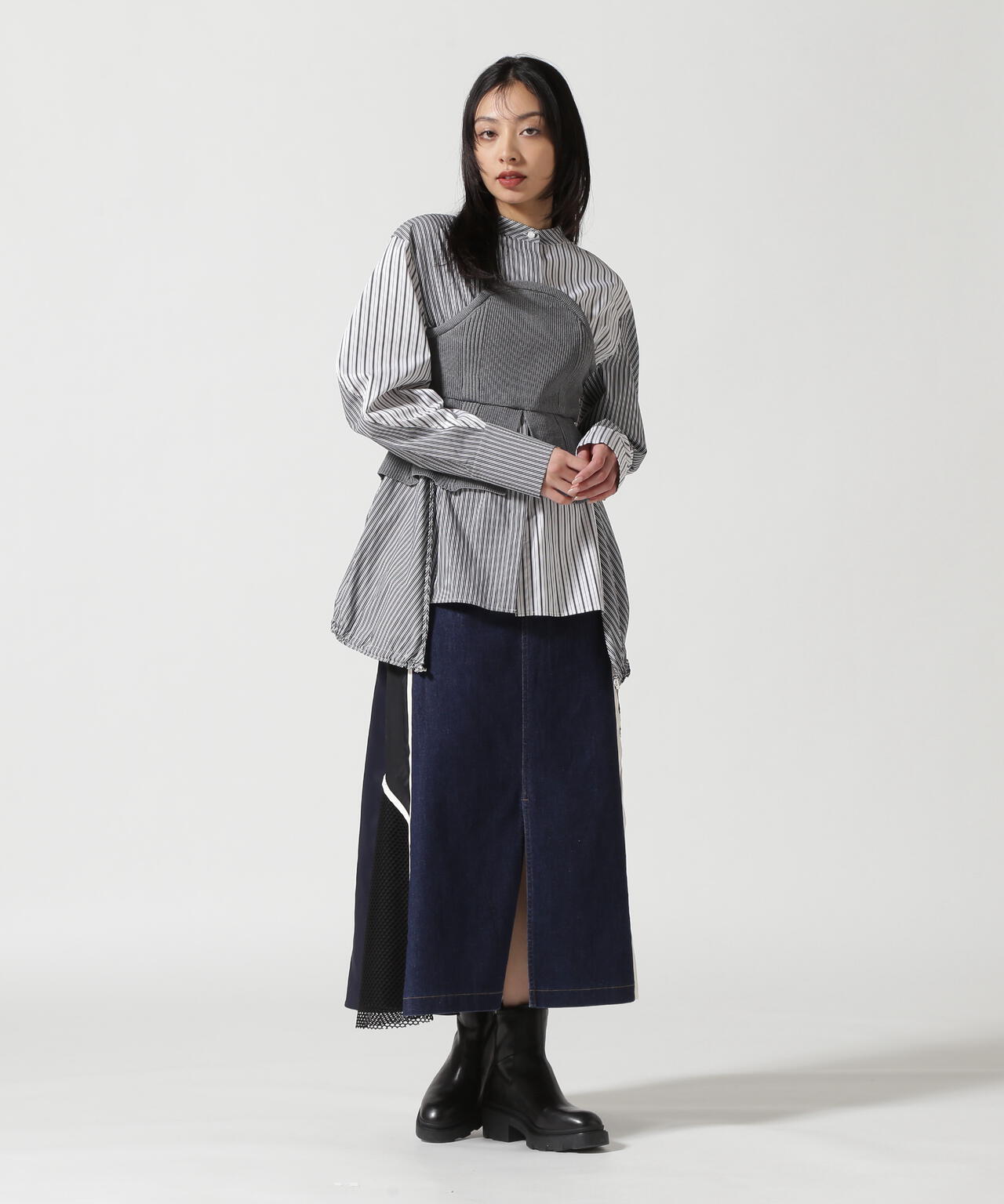 【値下げ】AULAAILA アウラアイラ スカート マルチコンビネーション AULA AILA/アウラアイラ/別注マルチコンビネーションスカート