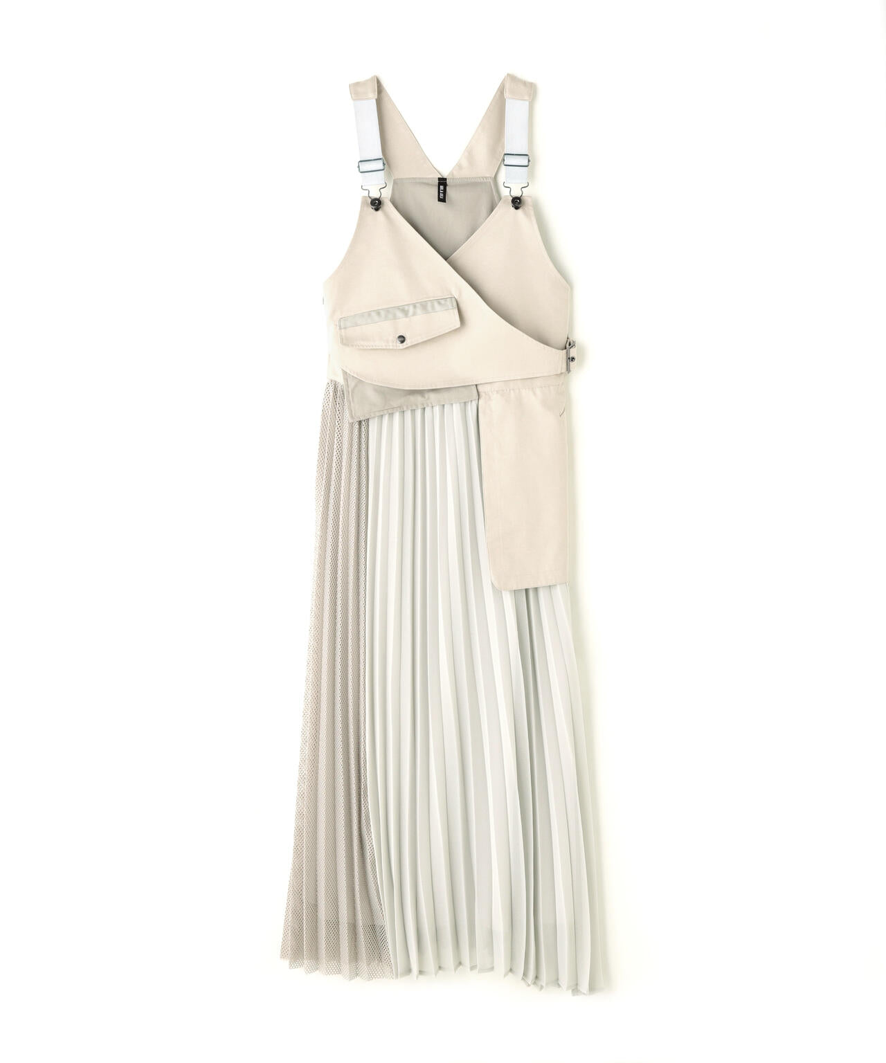 AULA AILA/アウラアイラ/DENIM COMBINATION JUMPER SKIRT | ROYAL