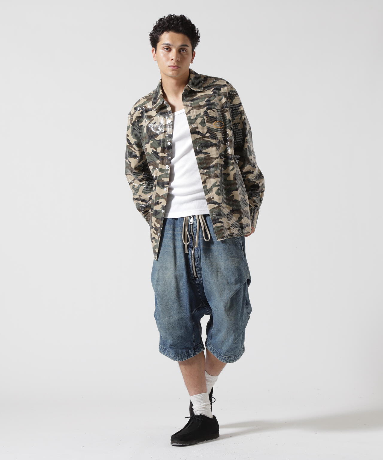 AFB スパンコール長袖シャツ xl AFB/エーエフビー/SPANGLE SHIRTS | ROYAL FLASH（ロイヤルフラッシュ