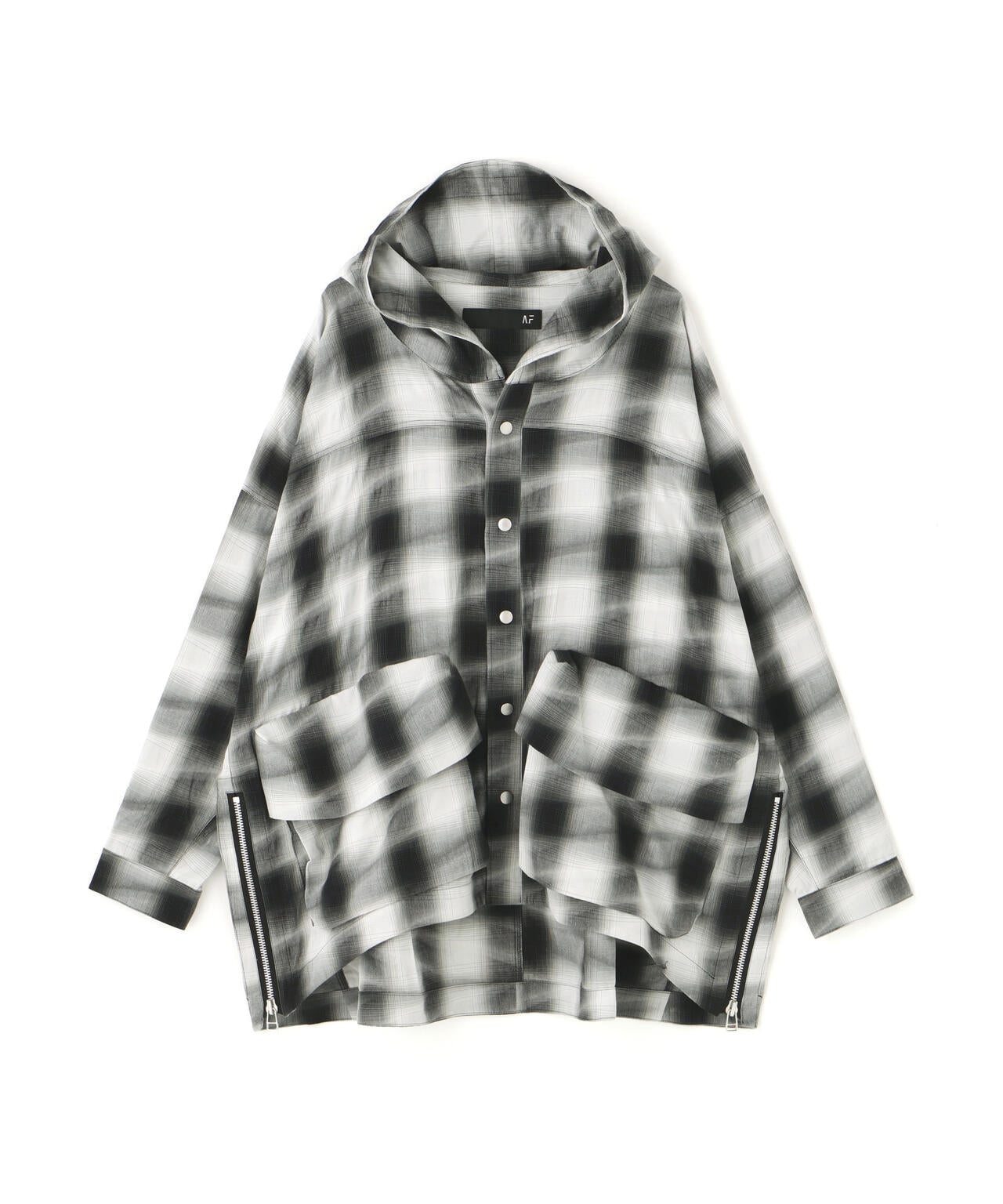 A.F ARTEFACT/エーエフアーティファクト/YOROKE CHECK HOODIE SHIRTS