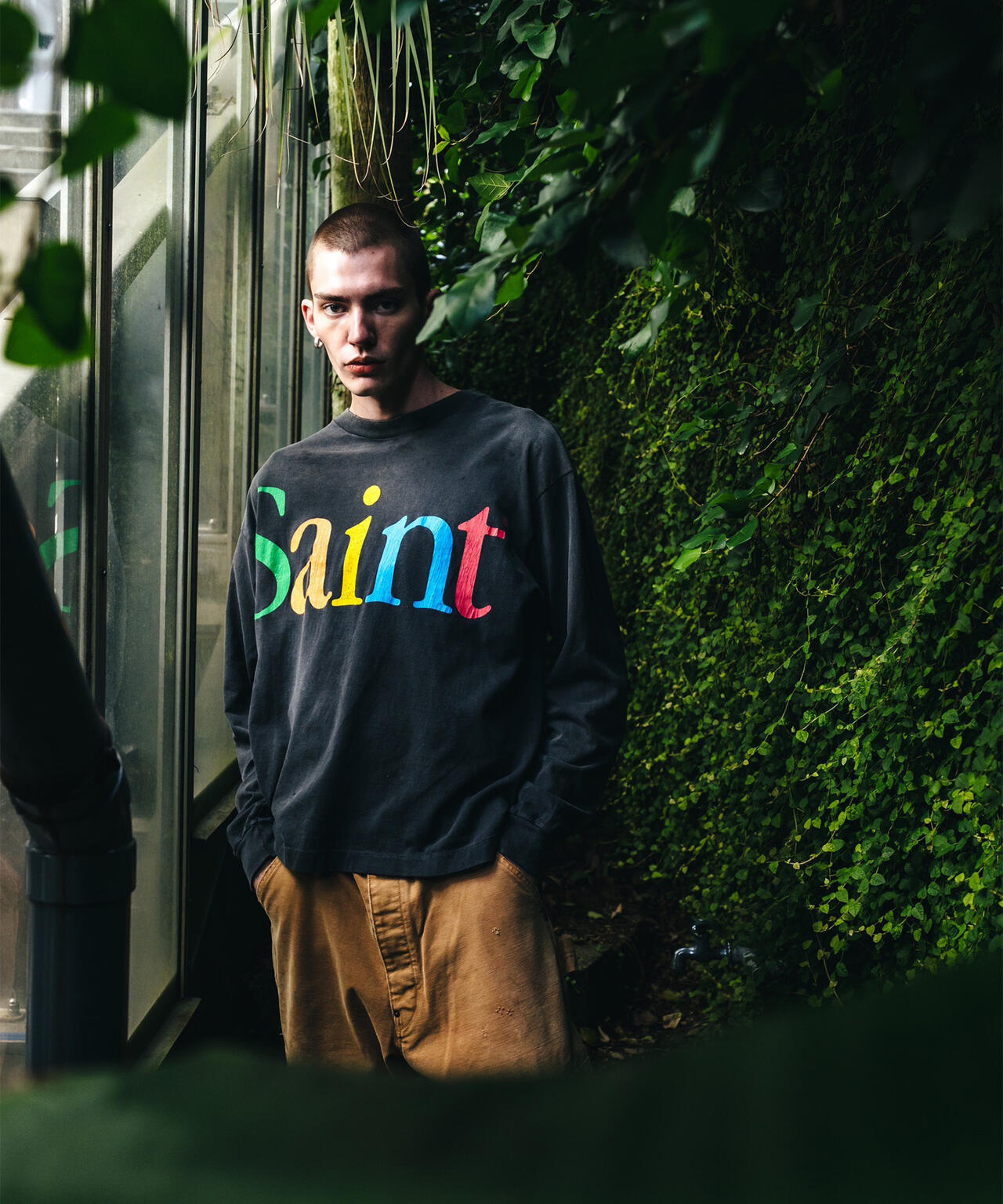 SAINT MICHAEL/セントマイケル/LS TEE BLACK | ROYAL FLASH（ロイヤル 