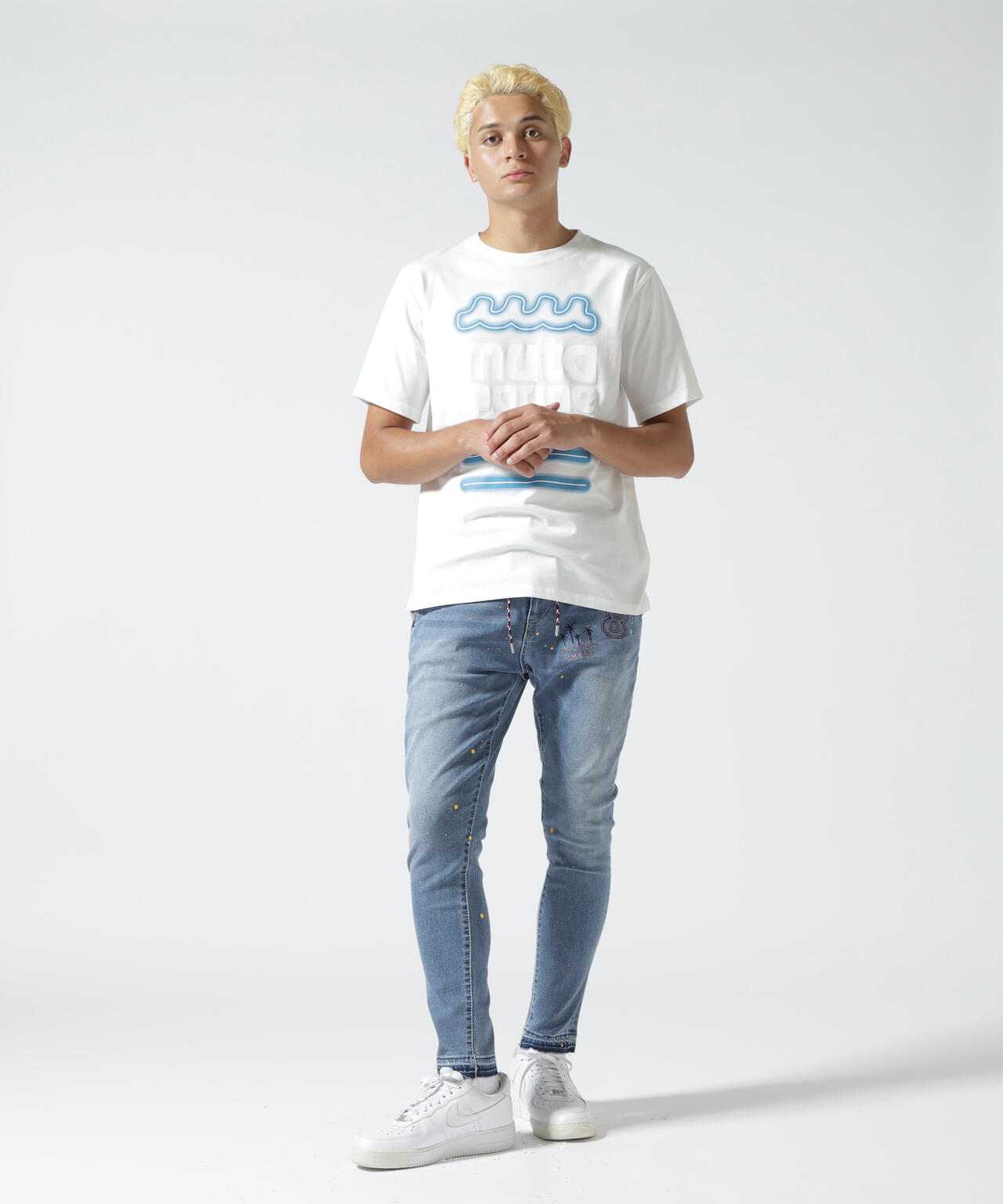 muta MARINE/ムータ マリン/別注 NEON WAVE SS TEE