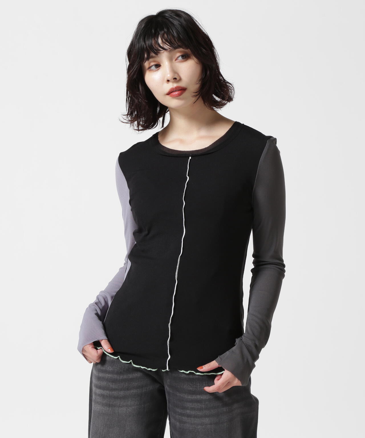 AULA AILA/アウラアイラ/別注チュールカラーブロックインナー | ROYAL