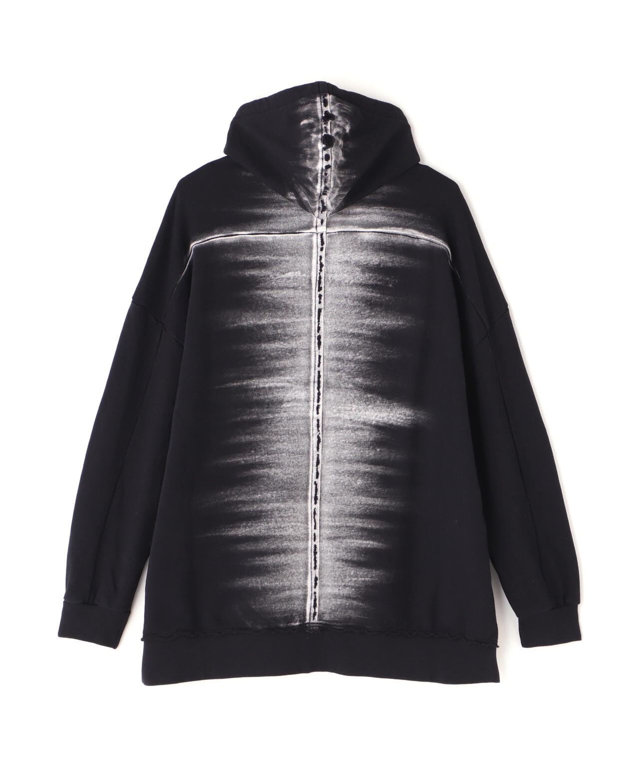 KMRii/ケムリ/BlackShadow Hooded Pullover/LS