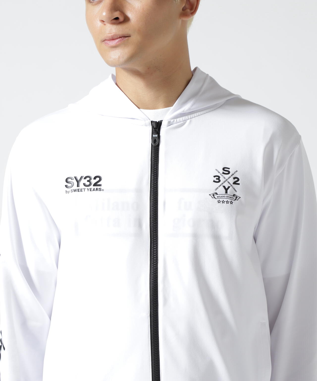 SY32 by SWEET YEARS/エスワイサーティトゥ バイ スィートイヤーズ/RUSH GUARD ZIP HOODIE