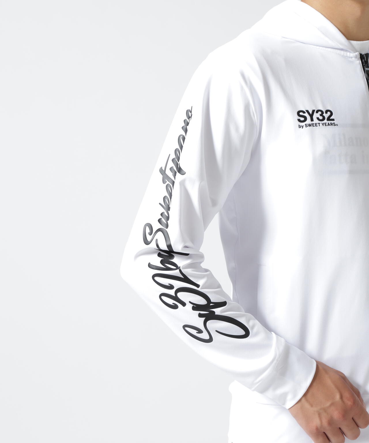 SY32 by SWEET YEARS/エスワイサーティトゥ バイ スィートイヤーズ/RUSH GUARD ZIP HOODIE