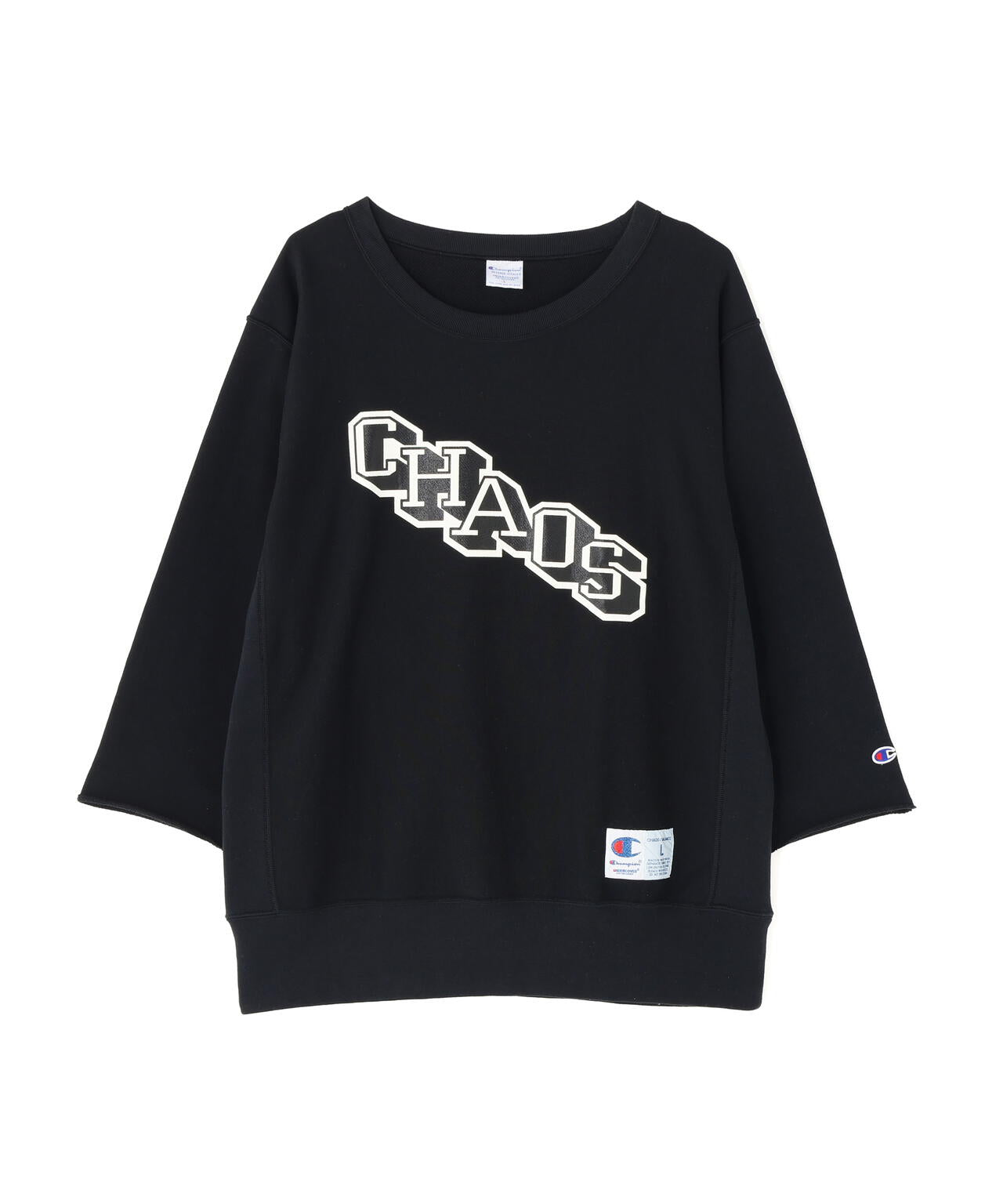 アンダーカバー✖️チャンピオン　CHAOS七部袖スウェット　新品同様 UNDERCOVER × Champion/アンダーカバー×チャンピオン/Chaosスウェット