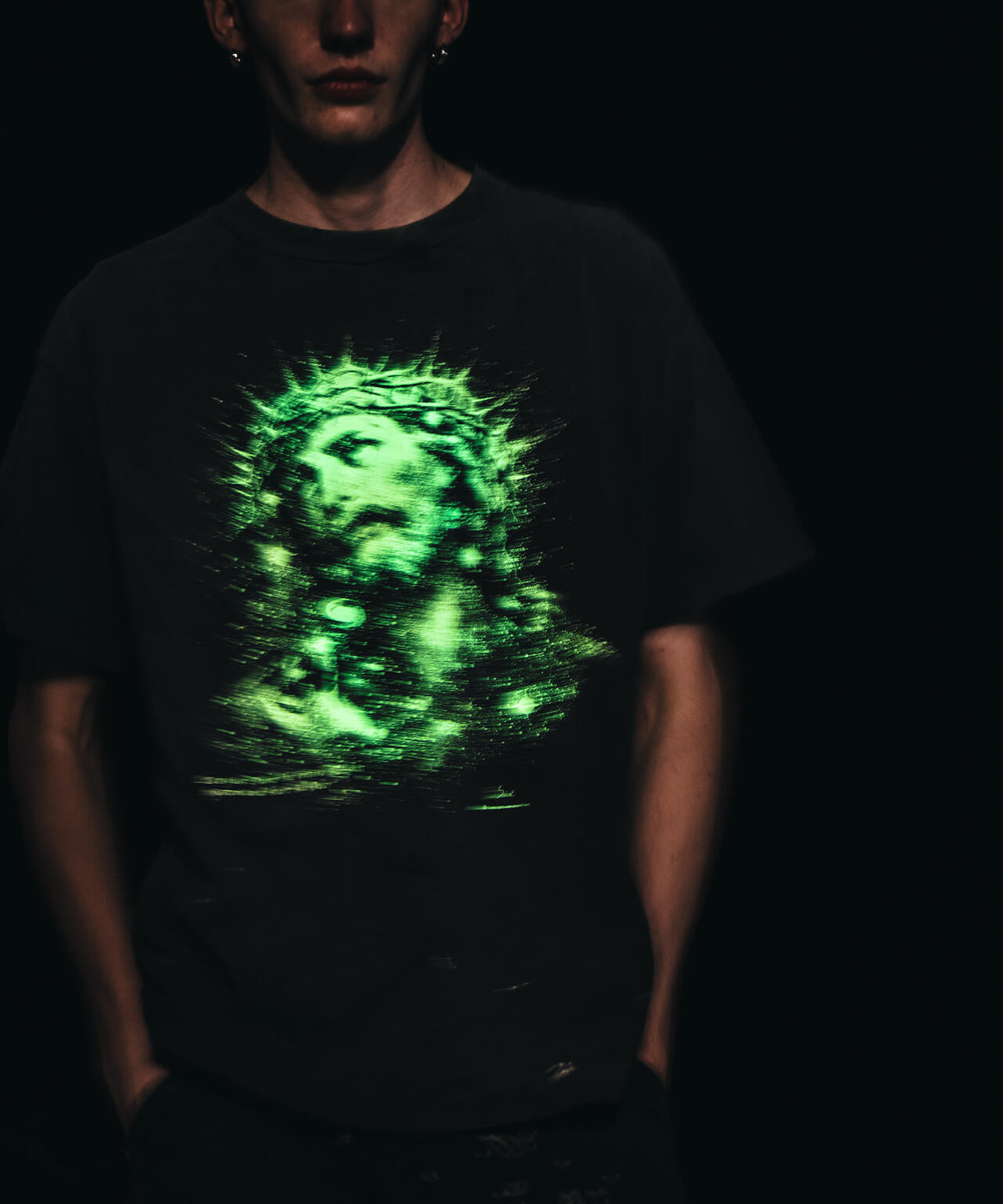 SAINT MICHAEL/セントマイケル/JESUS SS TEE BLACK | ROYAL FLASH 