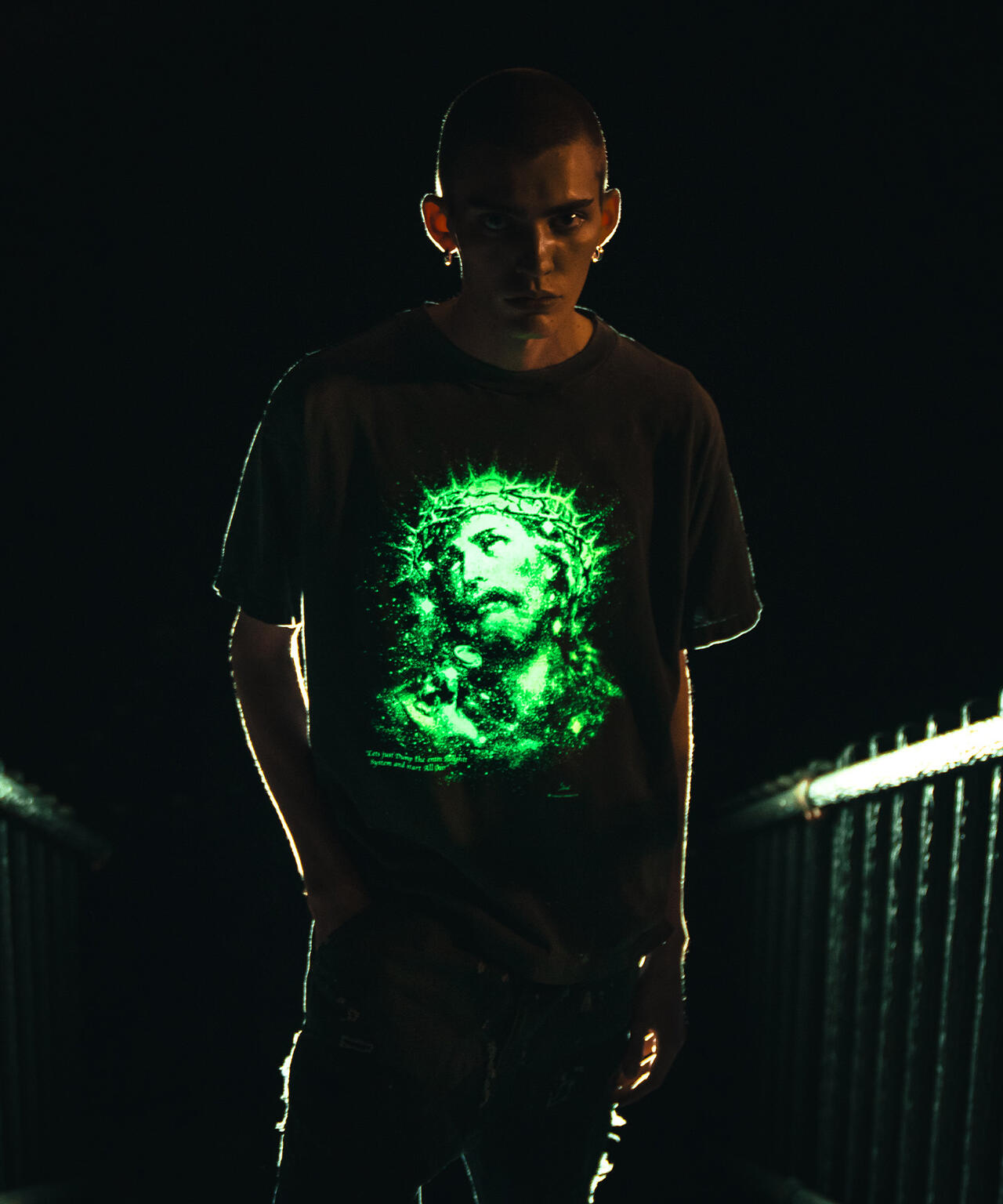 SAINT MICHAEL/セントマイケル/JESUS SS TEE BLACK | ROYAL FLASH 