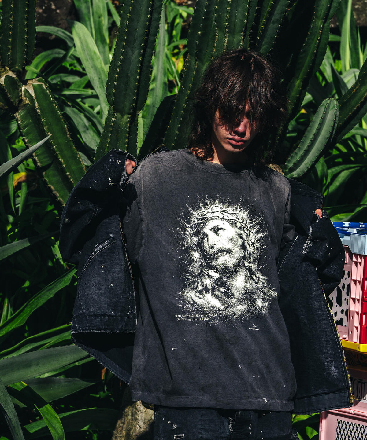 SAINT MICHAEL/セントマイケル/JESUS SS TEE BLACK | ROYAL FLASH 