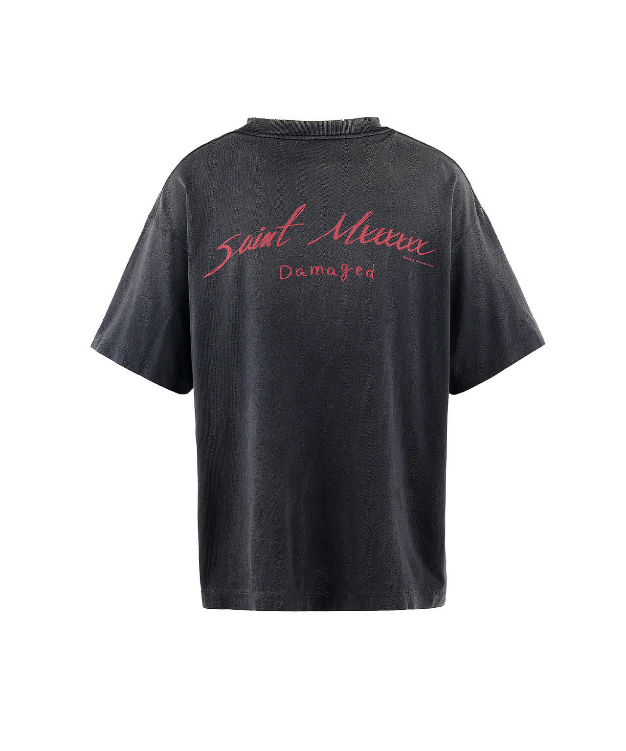 SAINT MICHAEL/セントマイケル/SS TEE DAMAGED BLACK