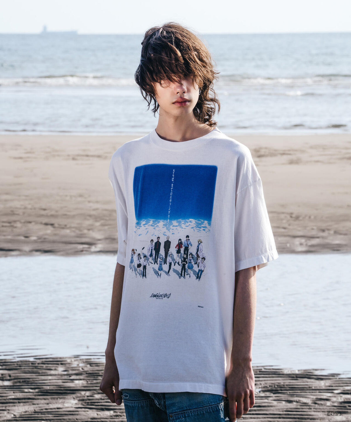 SAINT MICHAEL/セントマイケル/EV_SS TEE - BLUE WHITE | ROYAL FLASH 