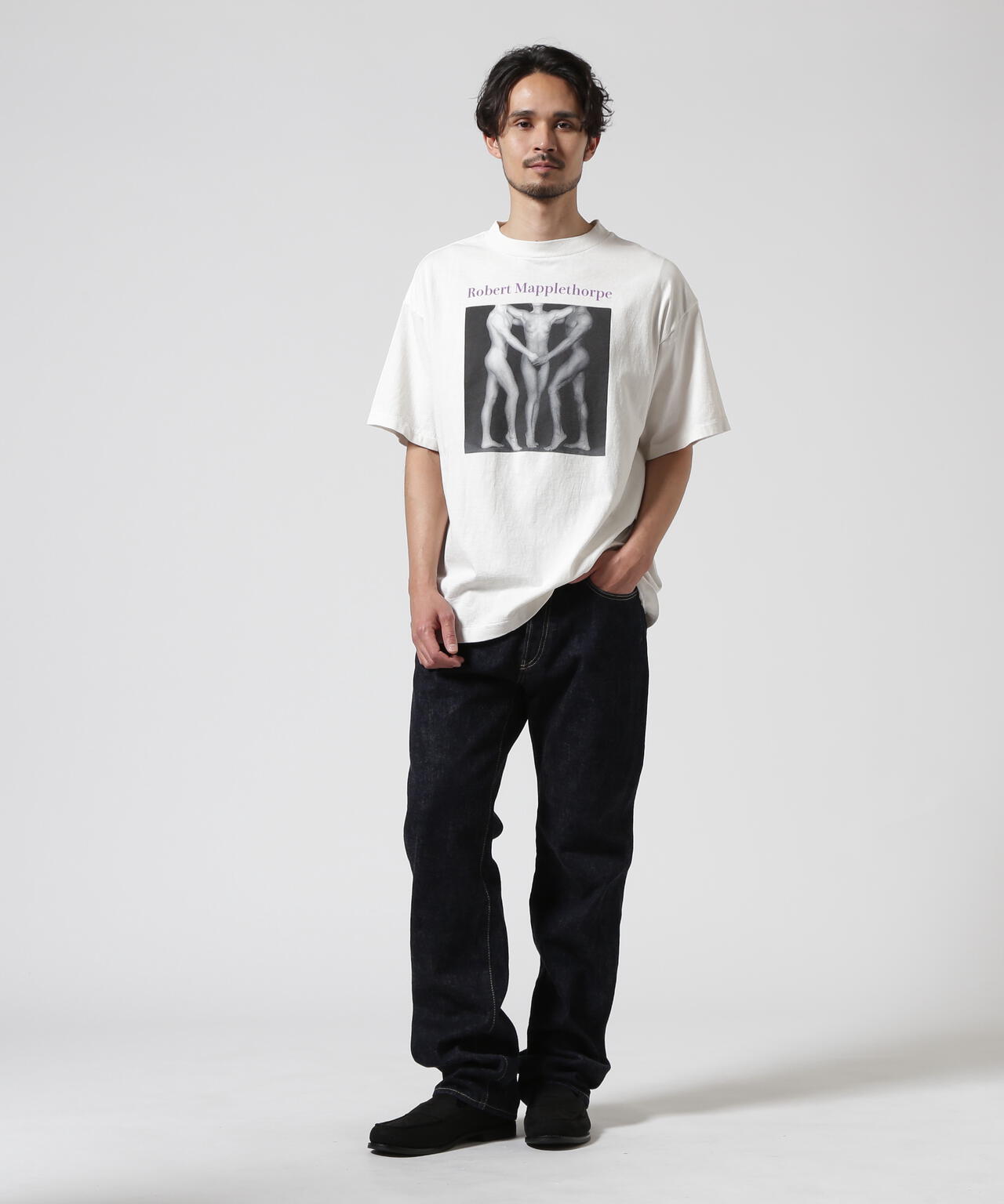 SAINT MICHAEL/セントマイケル/MT_SS TEE / EMBRACE WHITE | ROYAL 