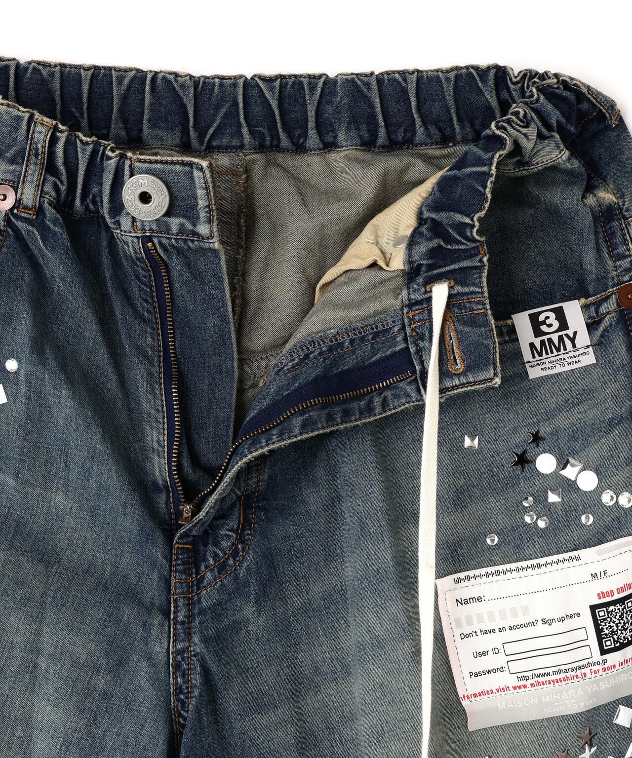 Maison MIHARAYASUHIRO/メゾン ミハラヤスヒロ/EMBELLISED JEANS