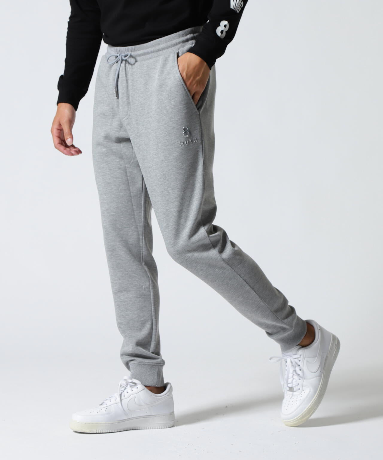muta MARINE ボンディングパンツ グレー ゴルフ L 美品 muta MARINE (ムータマリン) ゴルフウェア(パンツ) メンズ SIZE XL