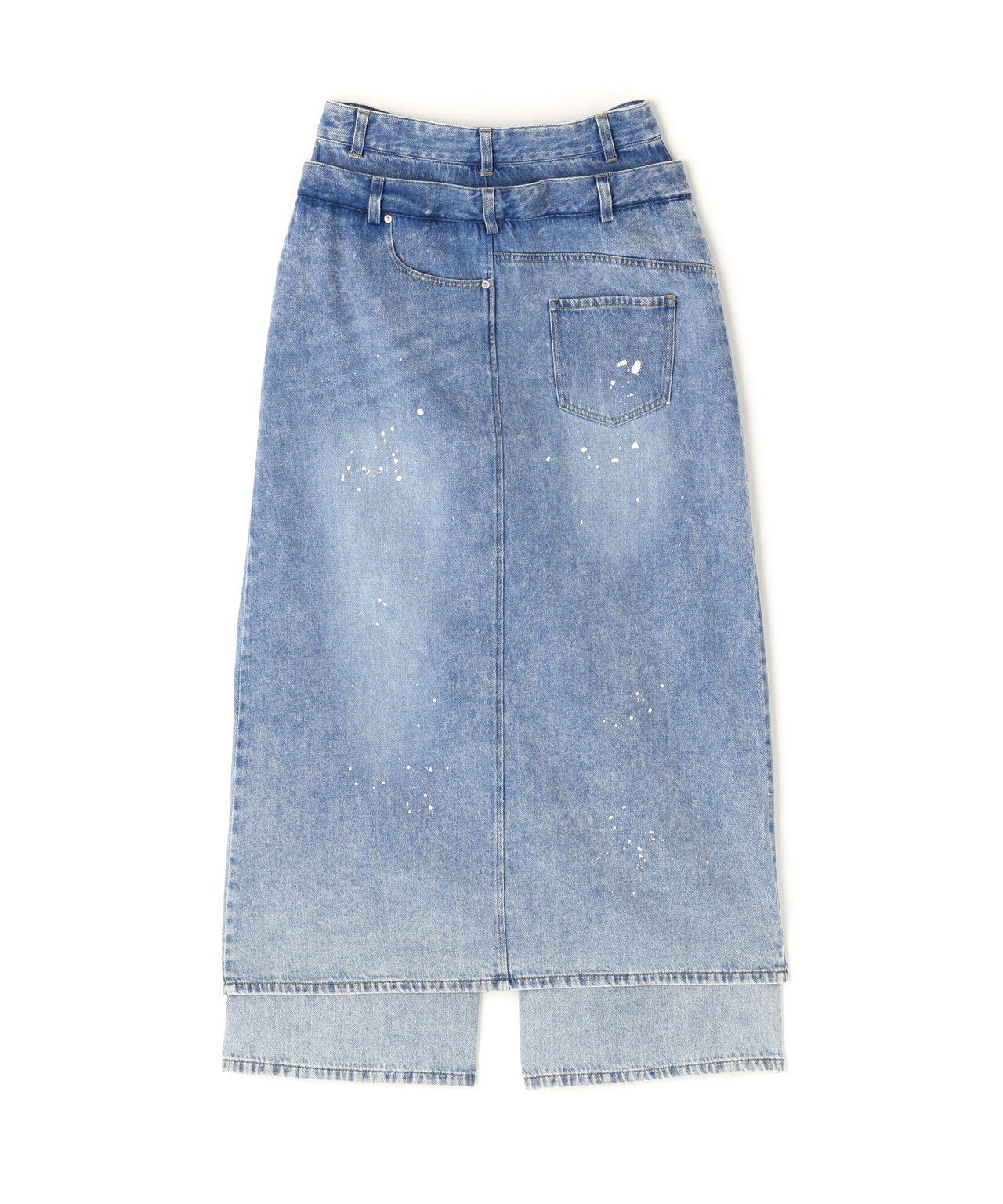 AULA AILA/アウラアイラ/LAYERED DENIM PANTS/レイヤードデニム