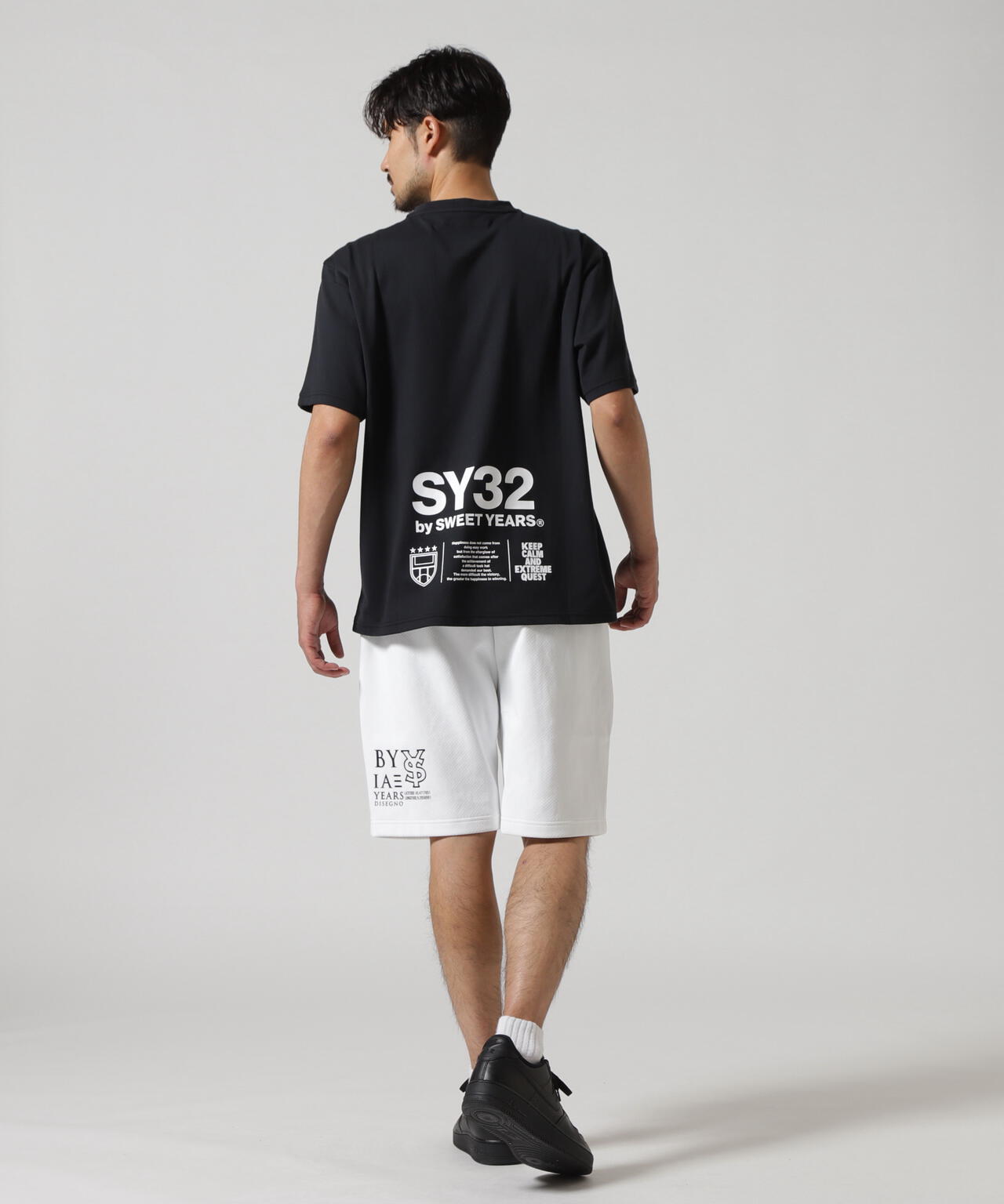 SY32 by SWEET YEARS/SPIRAL KNIT SHORT PANTS