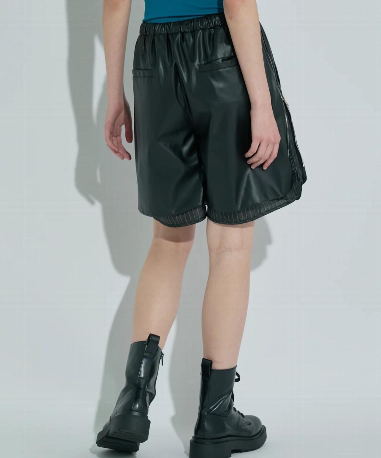 ANNA SUI NYC/アナ スイ エヌワイシー/レザーハーフパンツ