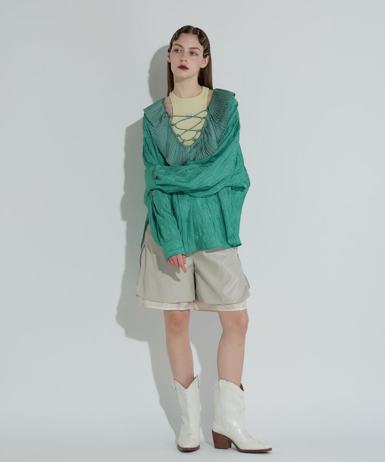 ANNA SUI NYC/アナ スイ エヌワイシー/レザーハーフパンツ