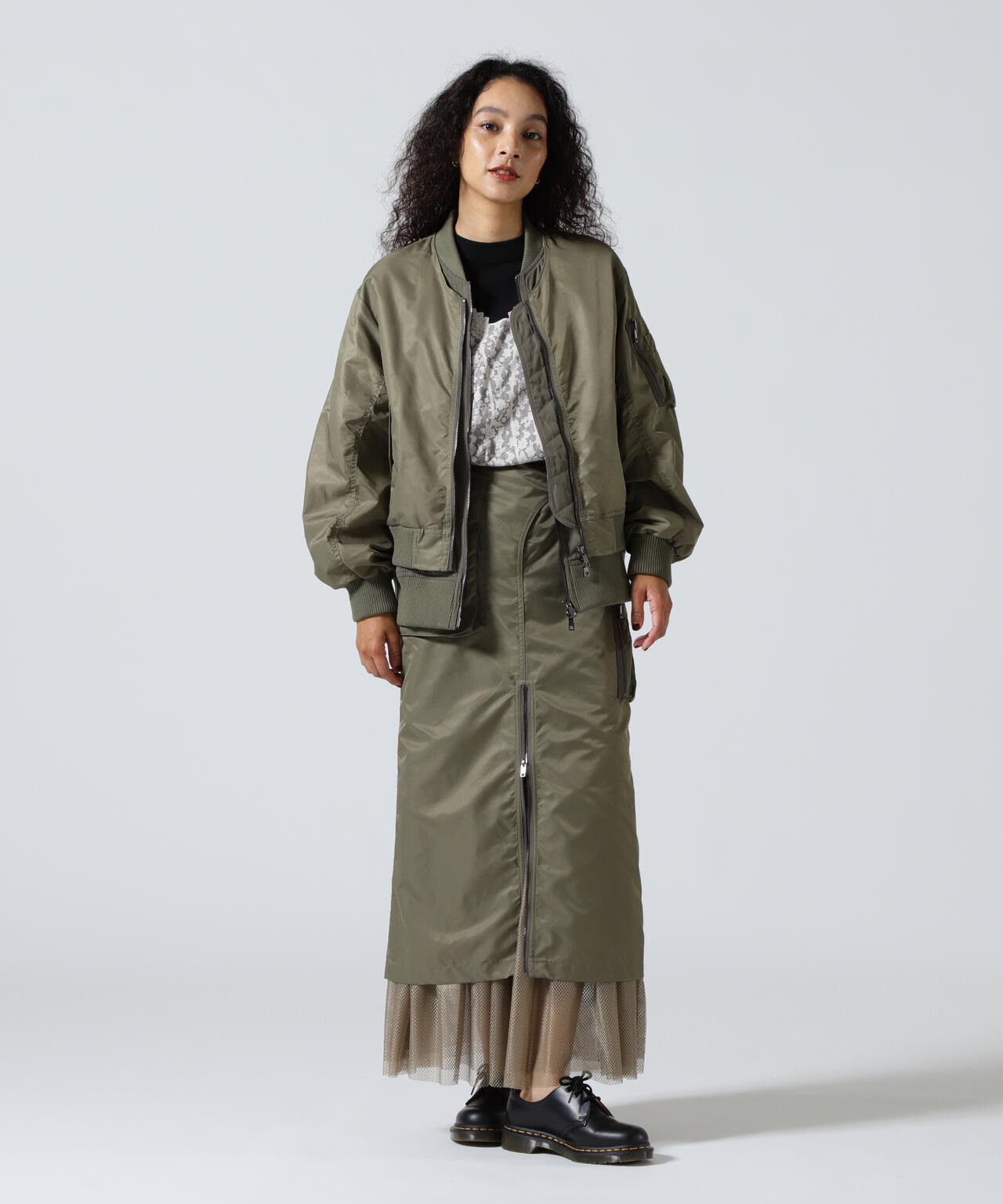 Risley/リズレー/ミリタリースカート