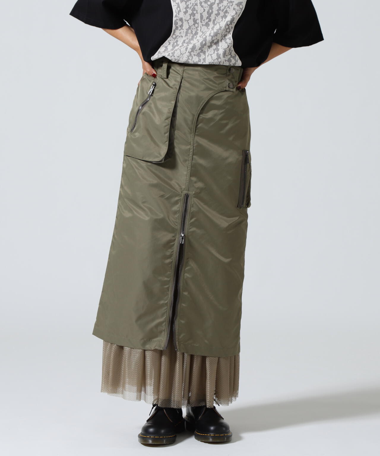 Risley/リズレー/ミリタリースカート