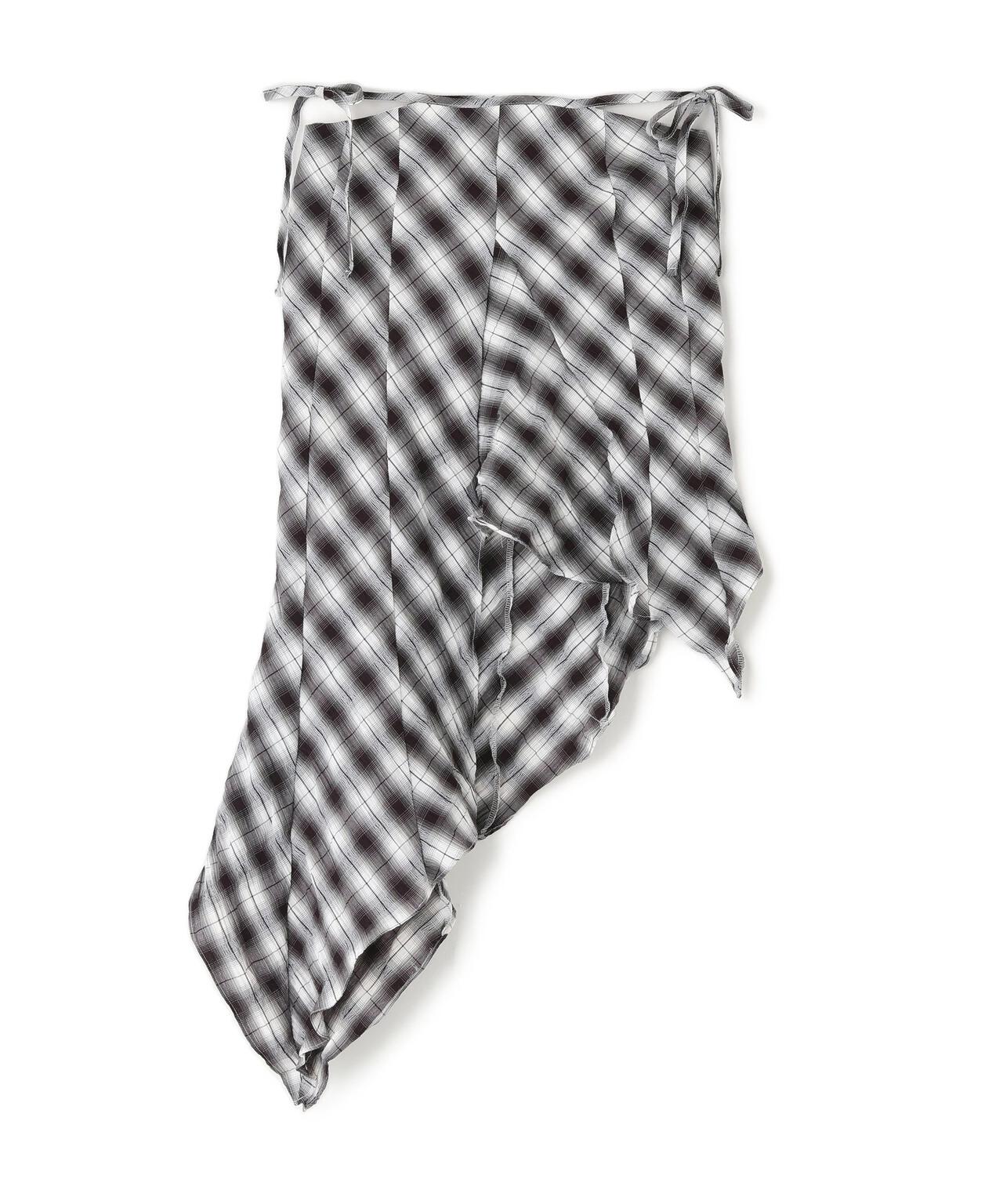 MITSUKI/ミツキ/CHECK ASYMME SKIRT