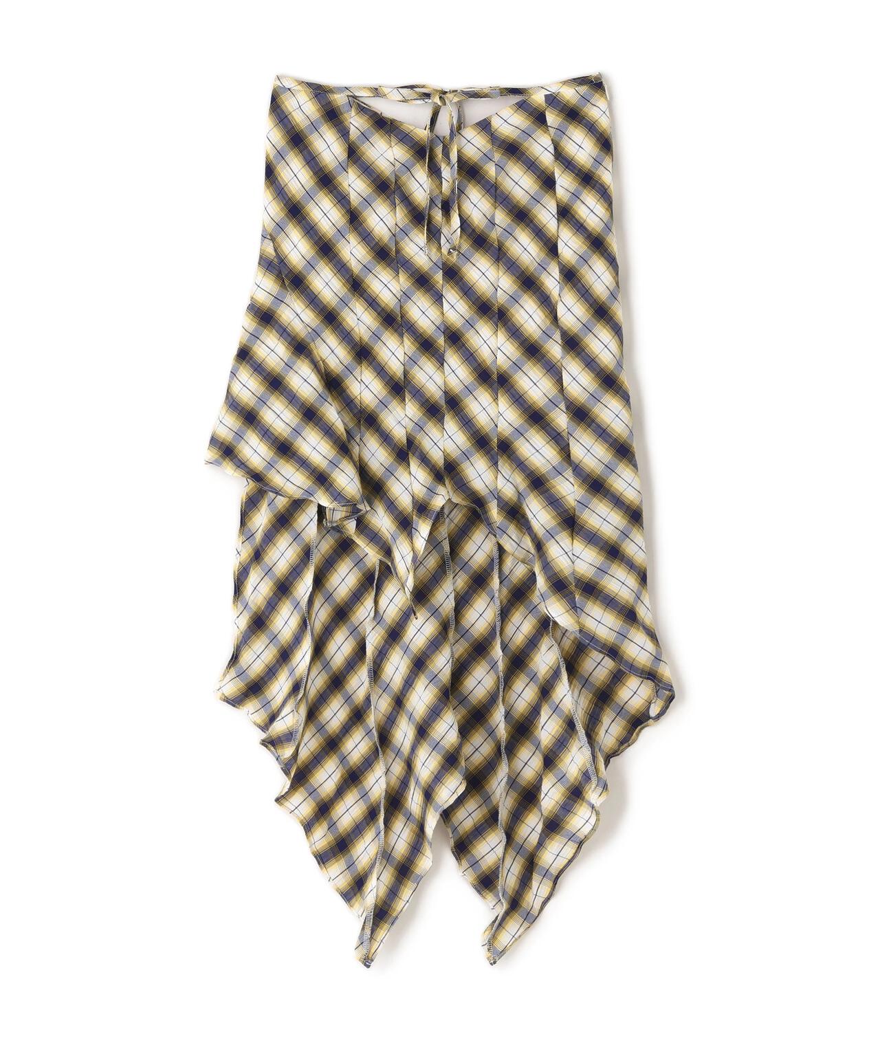 MITSUKI/ミツキ/CHECK ASYMME SKIRT