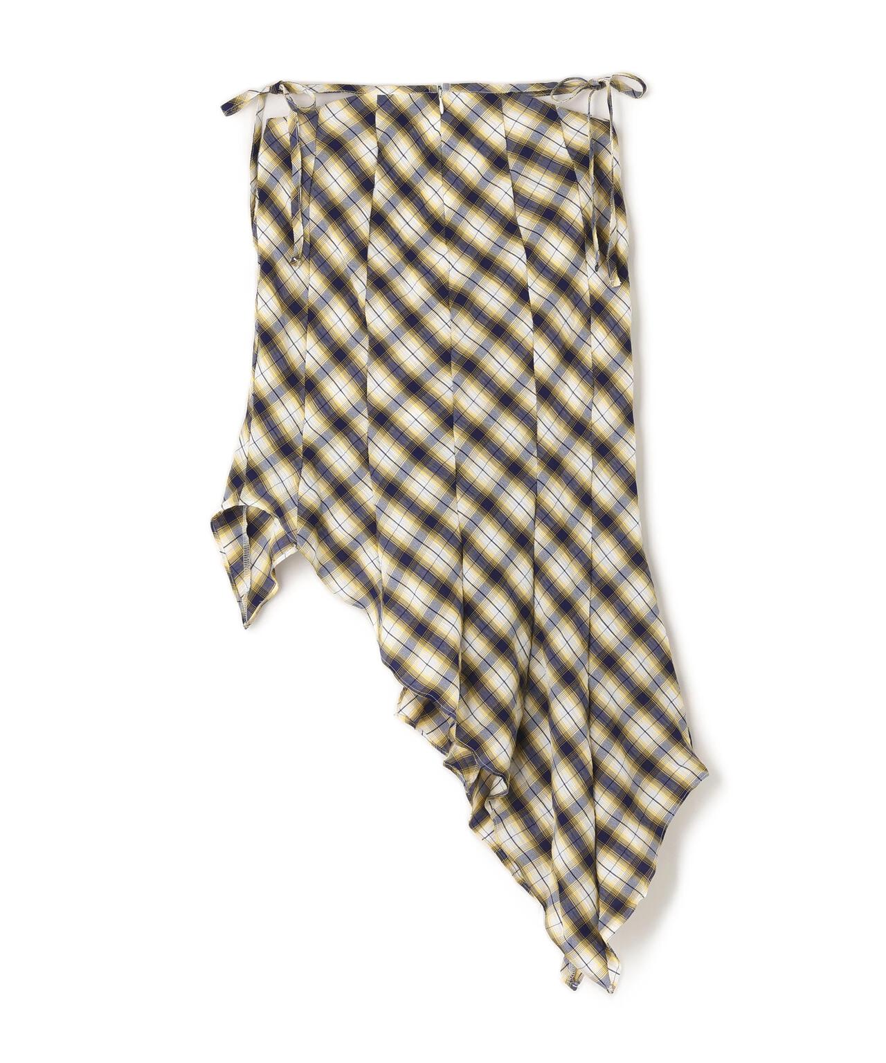 MITSUKI/ミツキ/CHECK ASYMME SKIRT