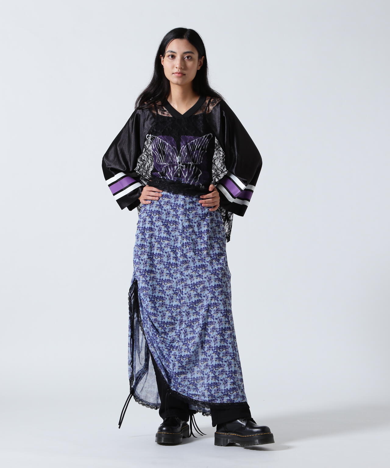 ANNA SUI NYC/アナ スイ エヌワイシー/マルチシャーリングスカート