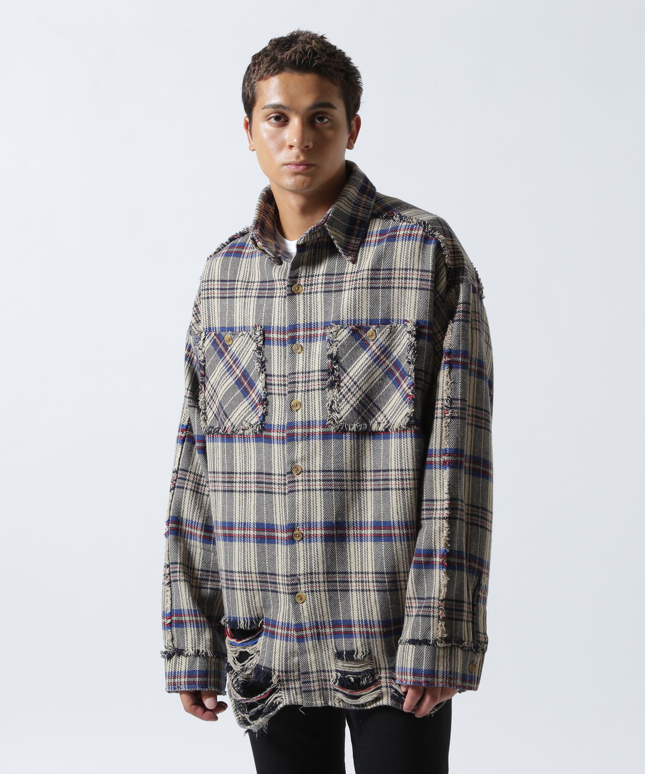 FR(13)NDS/フレンズ/PIGMENT CHECK SHIRT
