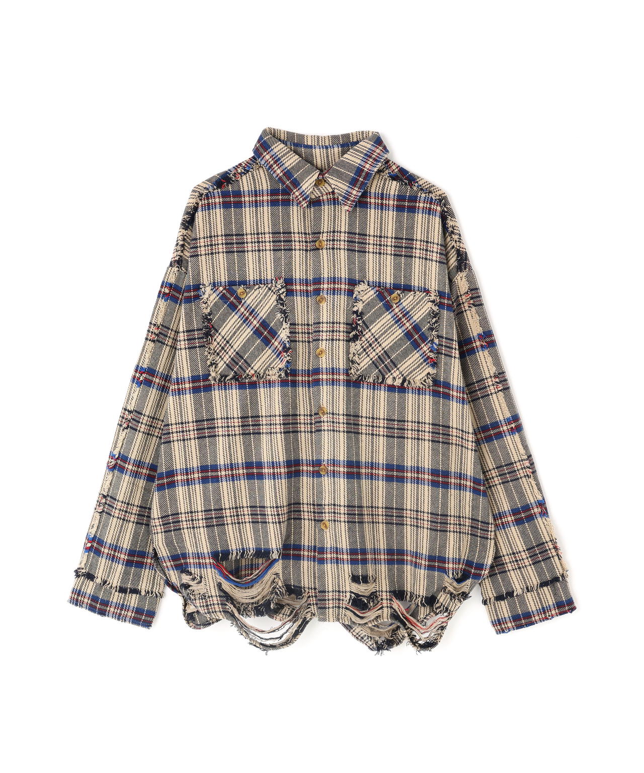 FR(13)NDS/フレンズ/PIGMENT CHECK SHIRT | ROYAL FLASH（ロイヤル