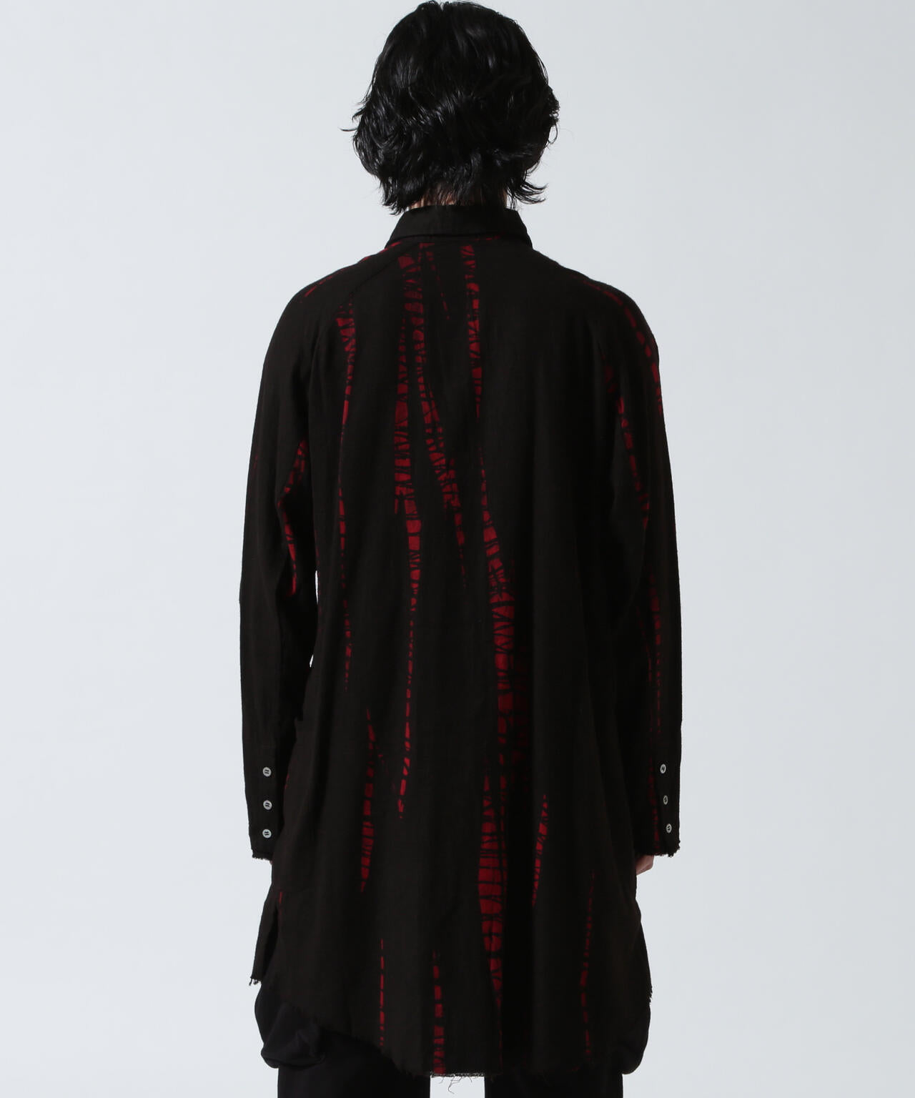 KMRii/ケムリ/Shadow Vine Long Flannel Shirt