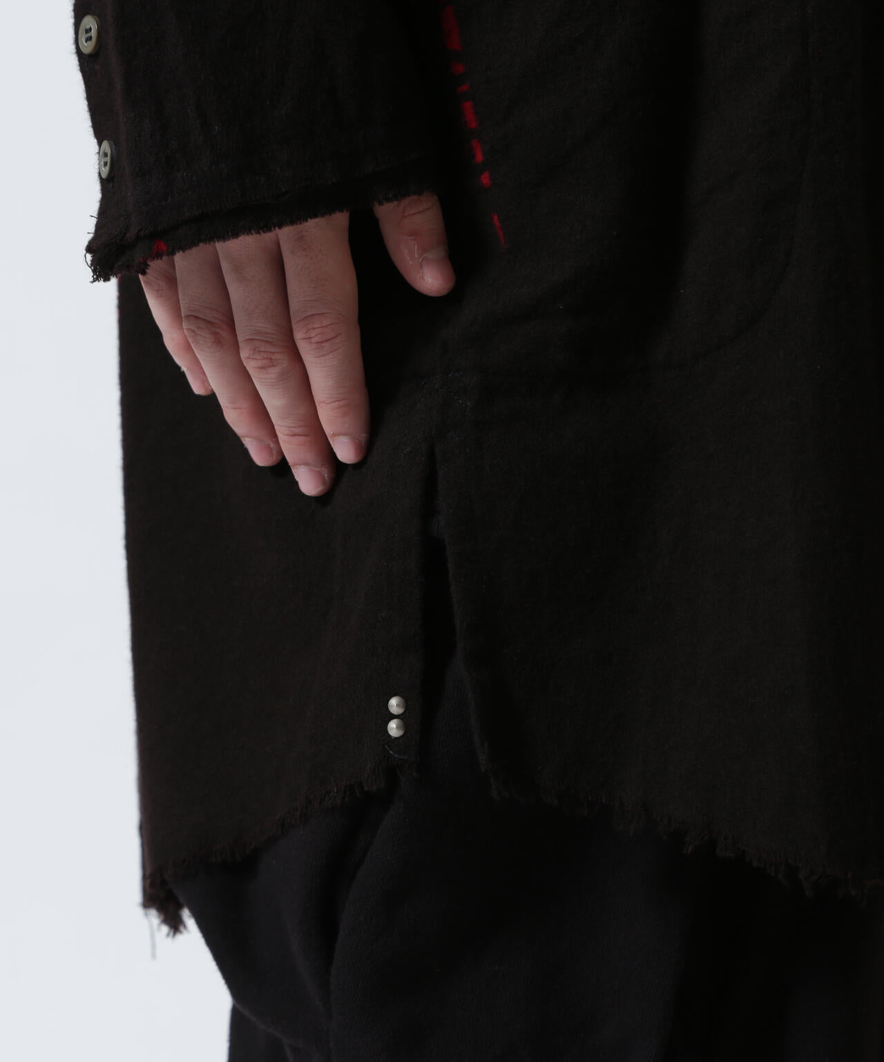 KMRii/ケムリ/Shadow Vine Long Flannel Shirt