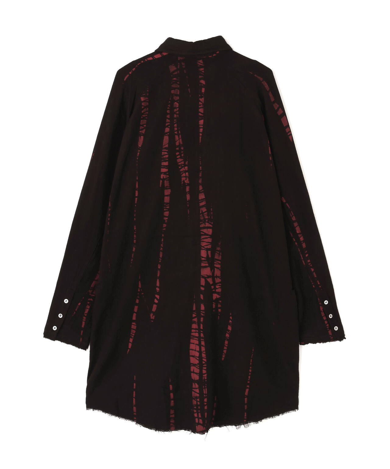 KMRii/ケムリ/Shadow Vine Long Flannel Shirt