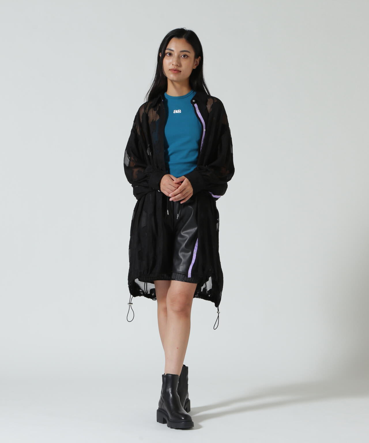 ANNA SUI NYC/アナ スイ エヌワイシー/ジャガード配色シャツ