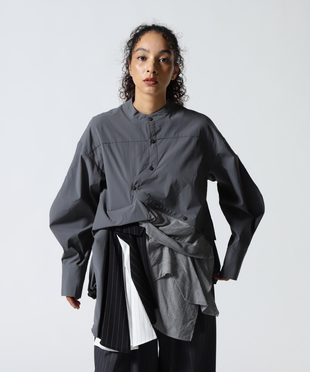 UN3D./アンスリード/PATTERN MIX SHIRT