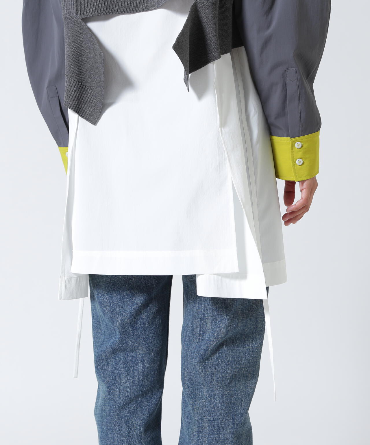 UN3D./アンスリード/KNIT VEST DOCKING SHIRT/ニットベストドッキングシャツ