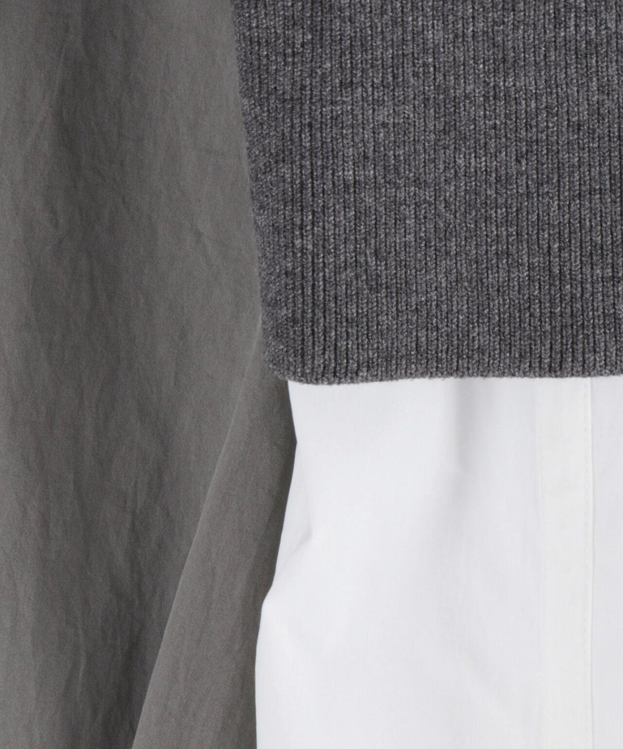 UN3D./アンスリード/KNIT VEST DOCKING SHIRT/ニットベストドッキングシャツ