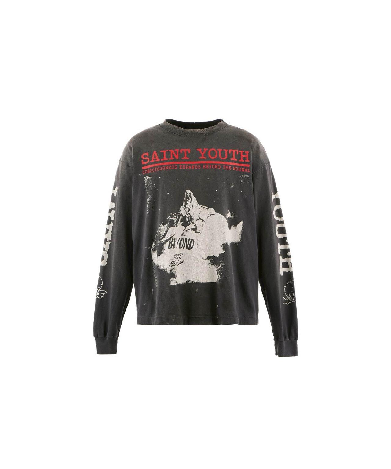 セントマイケル25AW新作LS TEE/SAINT YOUTH黒XL美品ロンT SAINT MICHAEL/セントマイケル/LS TEE/SAINT YOUTH/BLACK