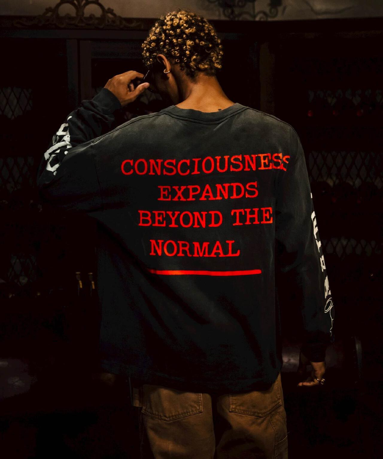 セントマイケル25AW新作LS TEE/SAINT YOUTH黒XL美品ロンT SAINT MICHAEL/セントマイケル/LS TEE/SAINT YOUTH/BLACK