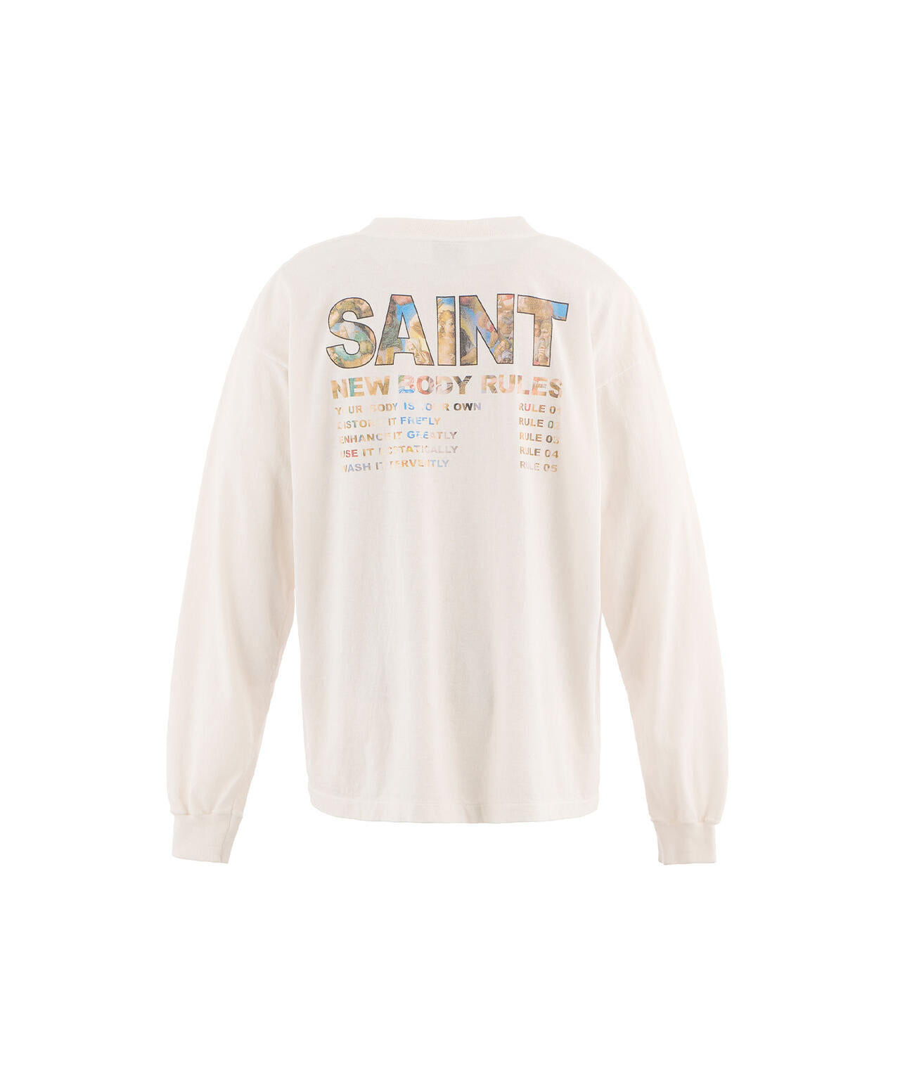 SAINT MICHAEL/セントマイケル/LS TEE/NEW BODY RULES/WHITE