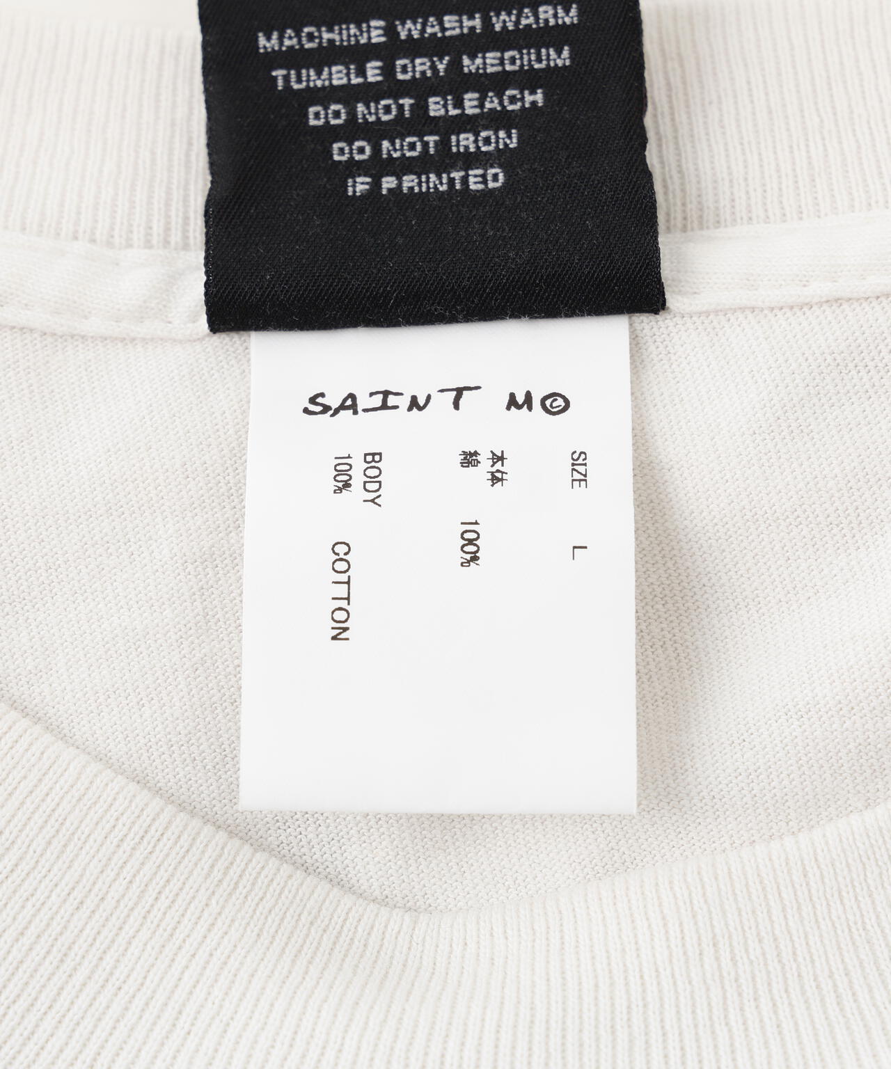 SAINT MICHAEL/セントマイケル/LS TEE/NEW BODY RULES/WHITE