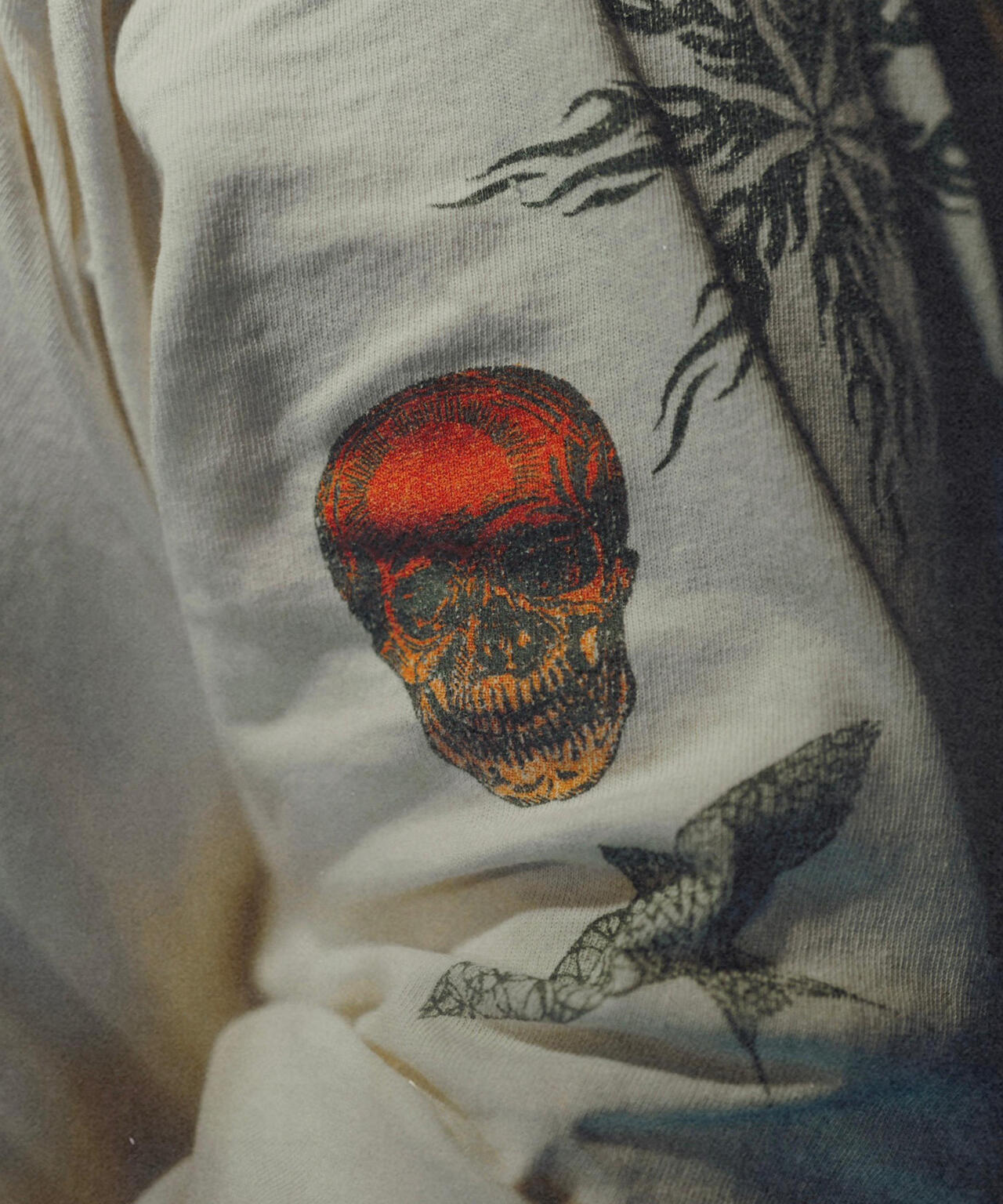 SAINT MICHAEL/セントマイケル/DW_LS TEE/TATTOO/WHITE | ROYAL FLASH