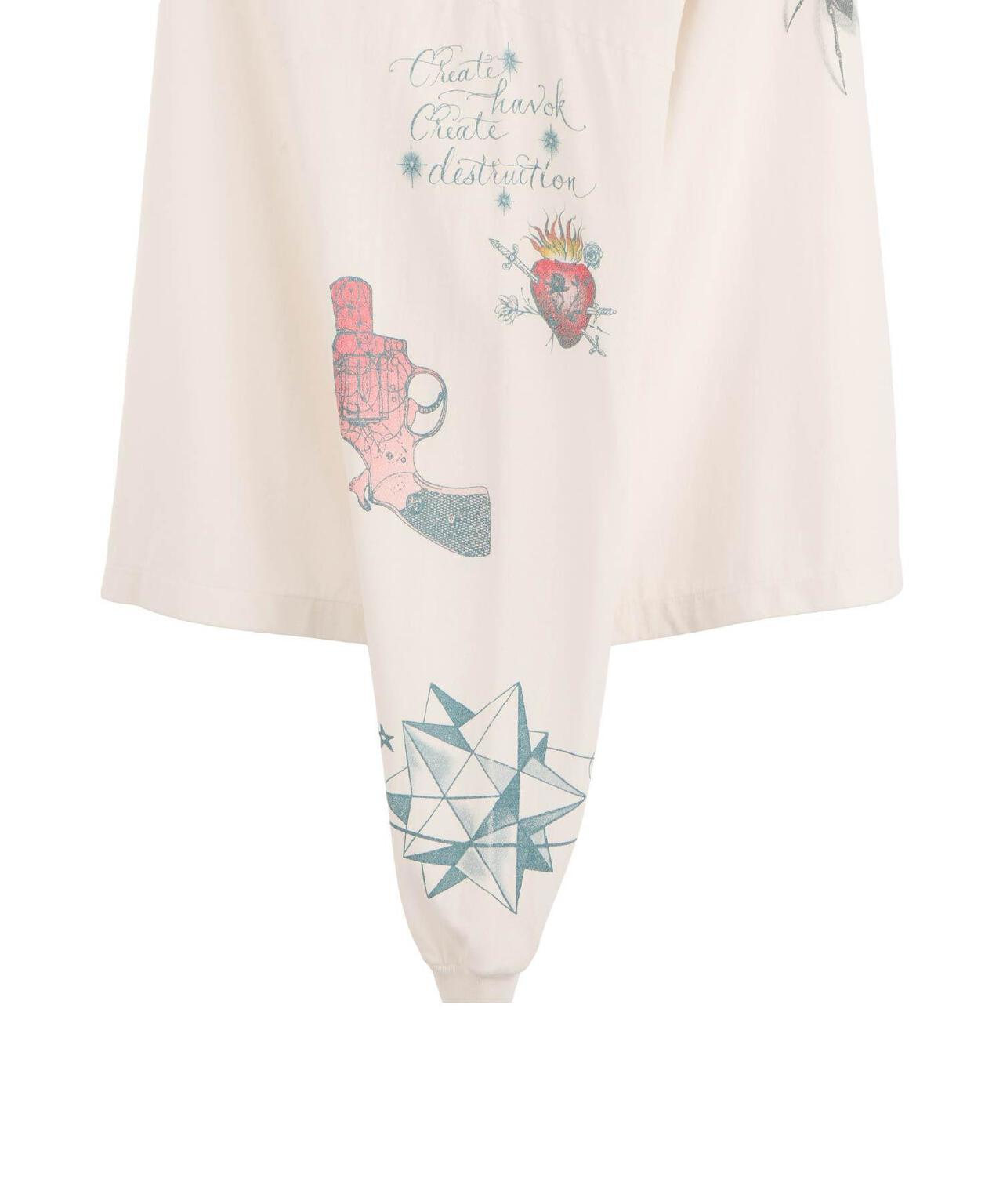 SAINT M×××××× TATOO DW_LS TEE XL SAINT MICHAEL/セントマイケル/DW_LS TEE/TATTOO/WHITE | ROYAL FLASH