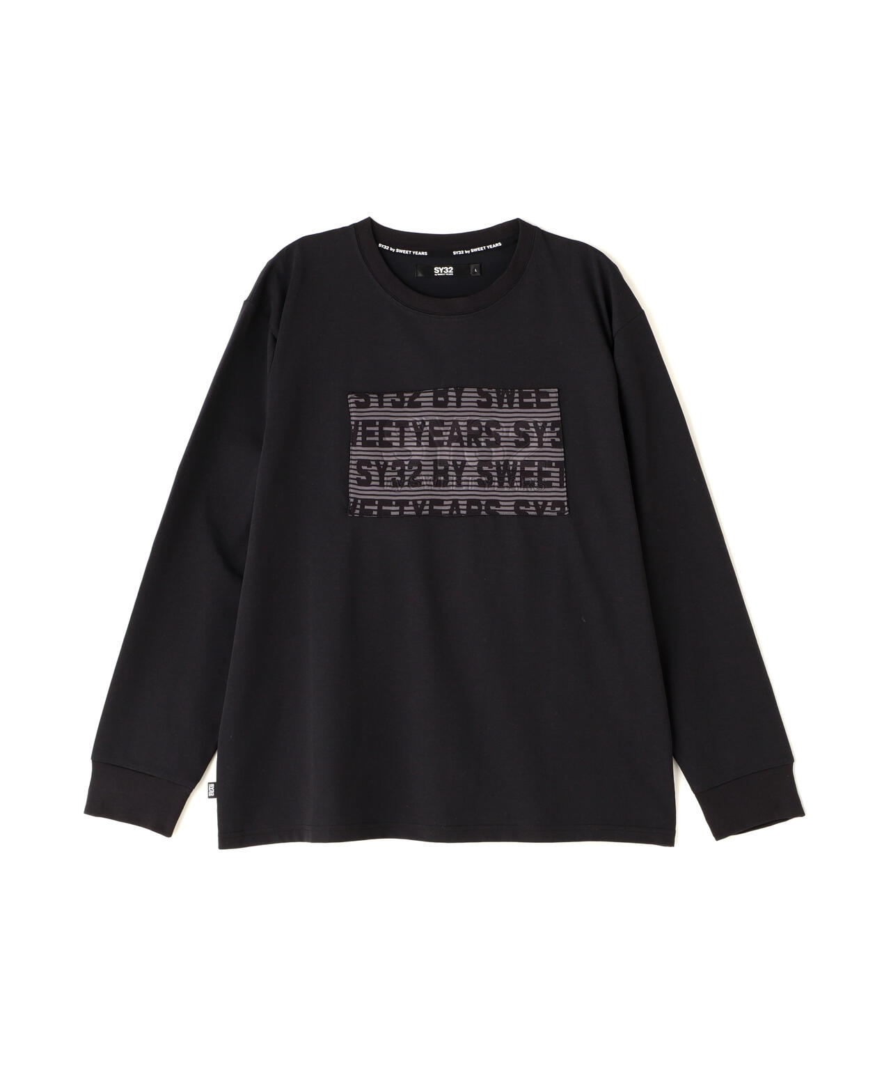 ロイヤルフラッシュ（ FLASH）/SY32 by SWEET YEARS ／JACQUARD EMBOSS LOGO L／S T SY32 by SWEET YEARS /JACQUARD EMBOSS LOGO L/S T | ROYAL FLASH