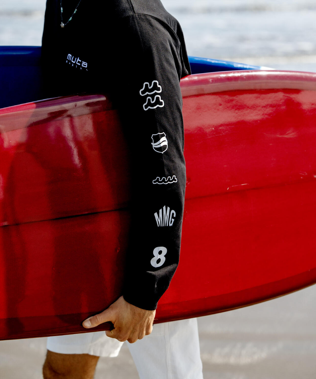 muta MARINE/ムータ マリン/別注Sleeve Print LS Tee