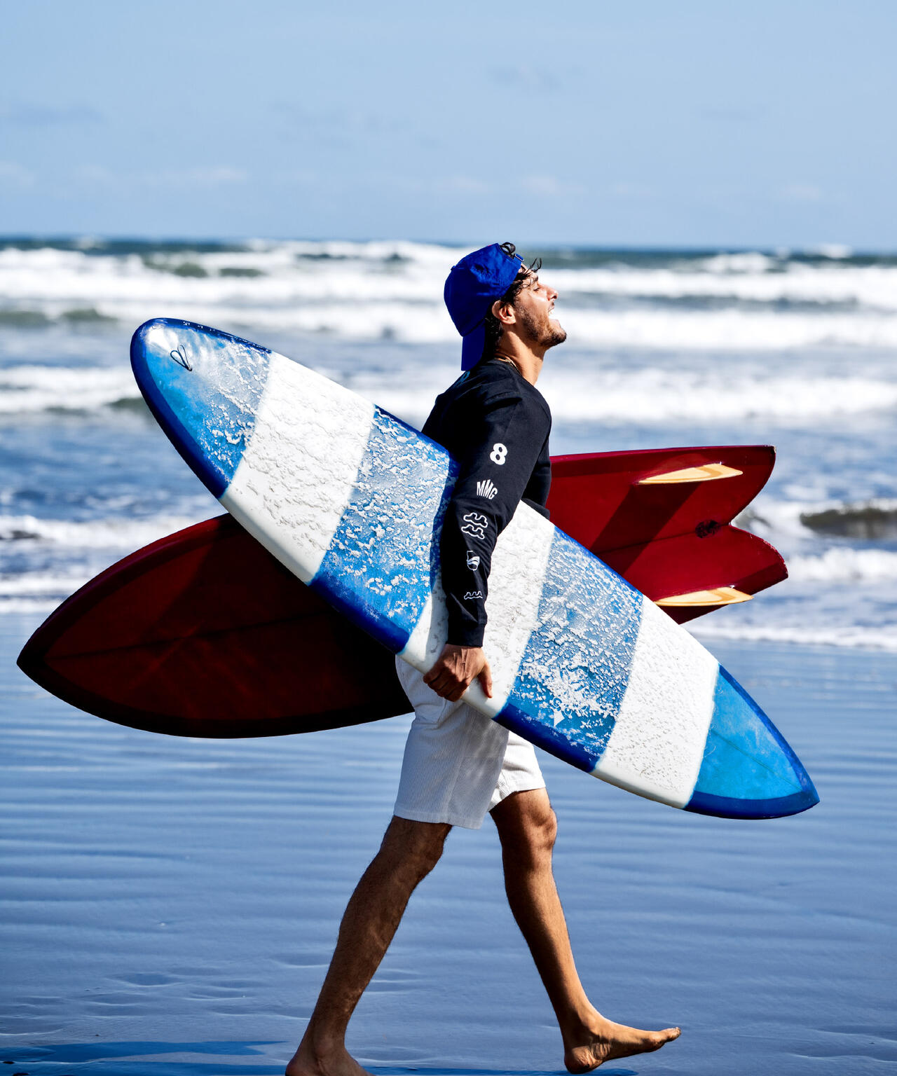 muta MARINE/ムータ マリン/別注Sleeve Print LS Tee | ROYAL FLASH