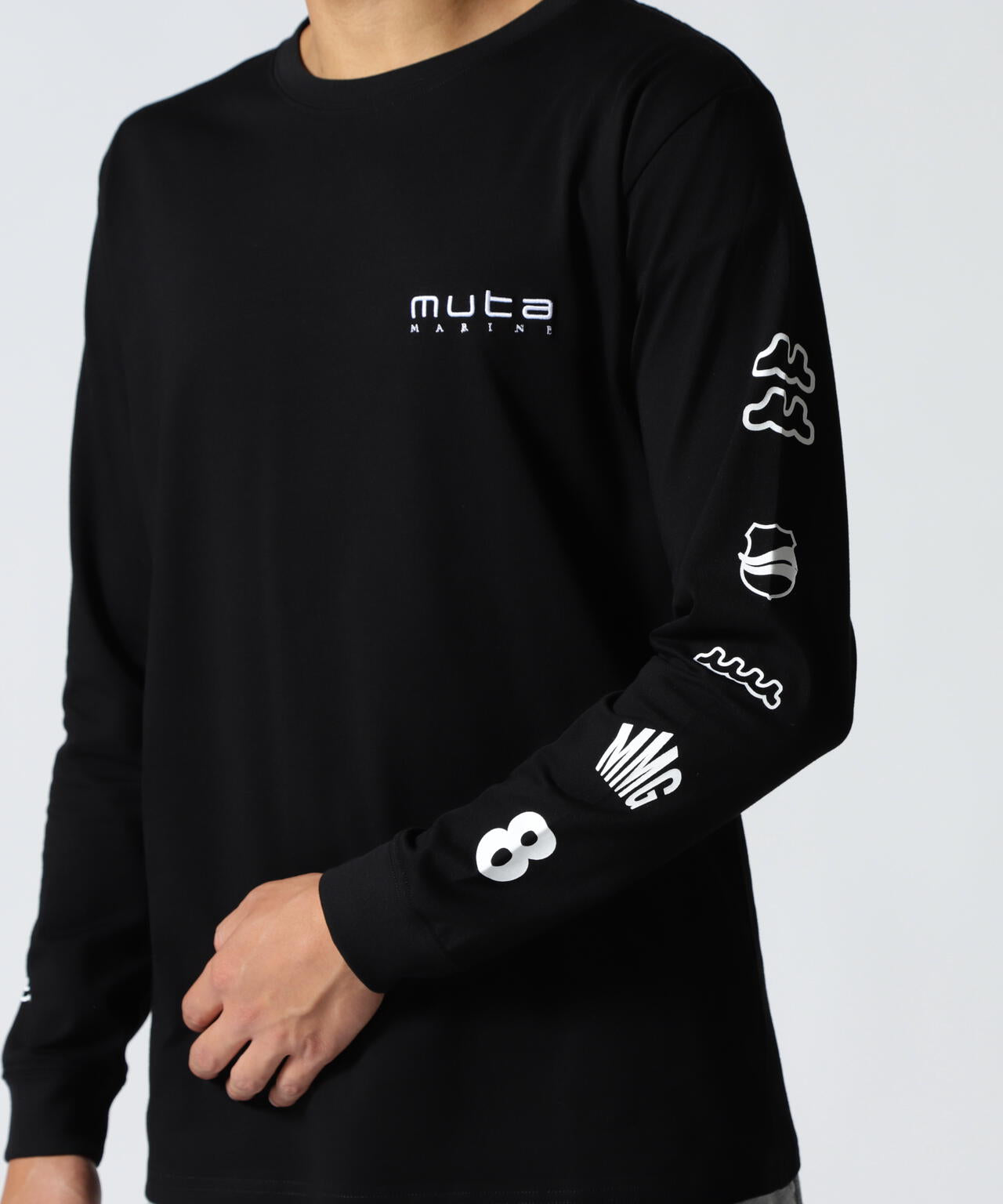 muta MARINE/ムータ マリン/別注Sleeve Print LS Tee