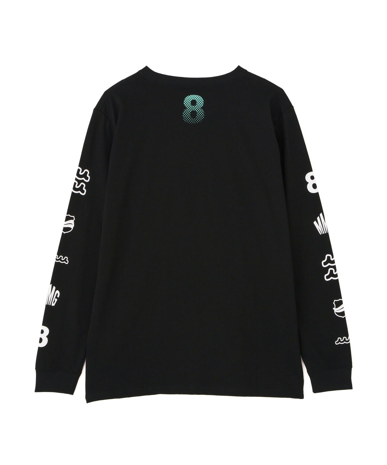 美品 muta MARINE ×  FLASH 別注 ロンT 黒XL muta MARINE/ムータ マリン/別注Sleeve Print LS Tee | ROYAL FLASH