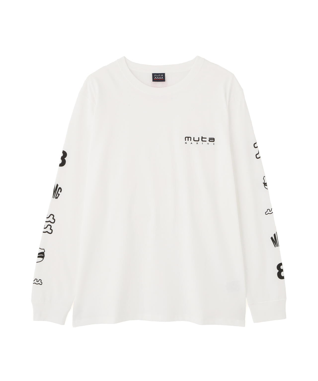muta MARINE/ムータ マリン/別注Sleeve Print LS Tee